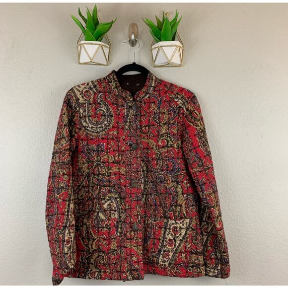 MSRP $160  Quilted 100% Cotton Chica’s Reversible Jacket – Size XL Fits Up to 1X - Picture 2 of 9